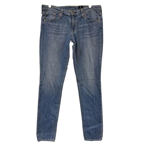 AG Adriano Goldschmied Cigarette Jeans Size 30R Light Wash Blue Denim‎ - Picture 1 of 3